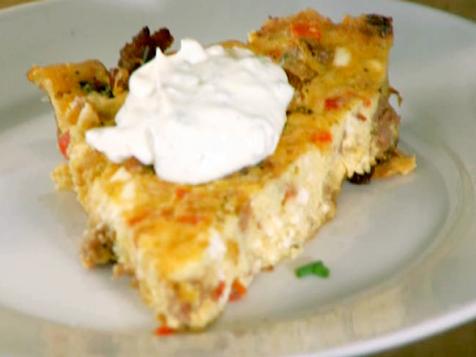 Sausage, Red Pepper and Feta Frittata