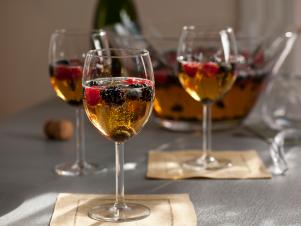 Sparkling Wine Sangria Served At Special Occasions
