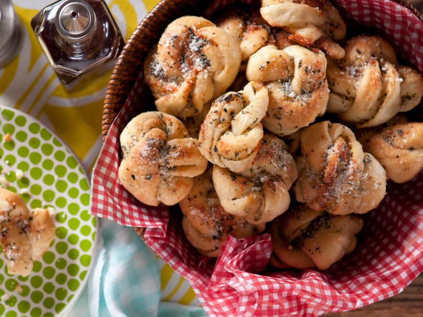 Buttery Garlic Herb Knots Recipe Kelsey Nixon Food Network