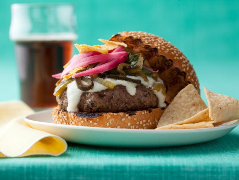 Throwdown's Green Chile Cheeseburgers