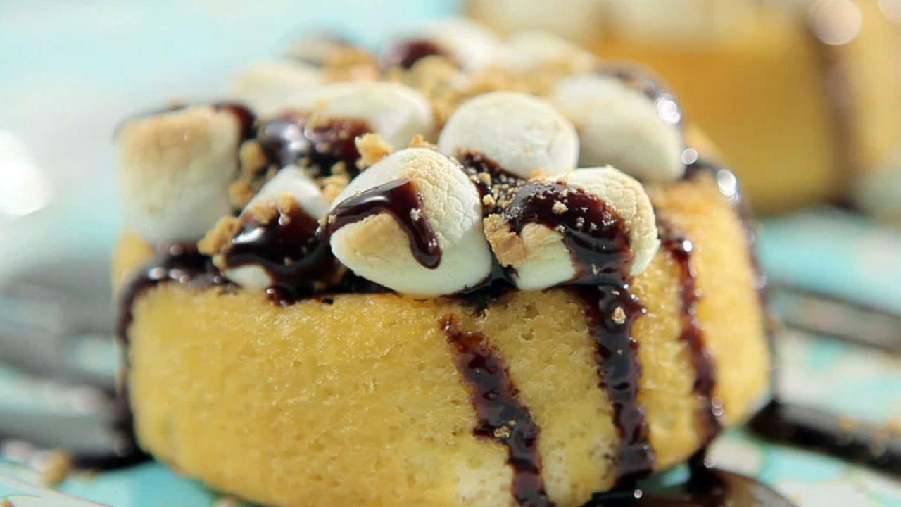 Sandra's Grilled S'Mores Cakes