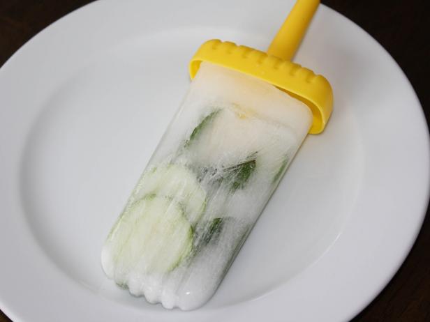 cucumber-mint ice pop