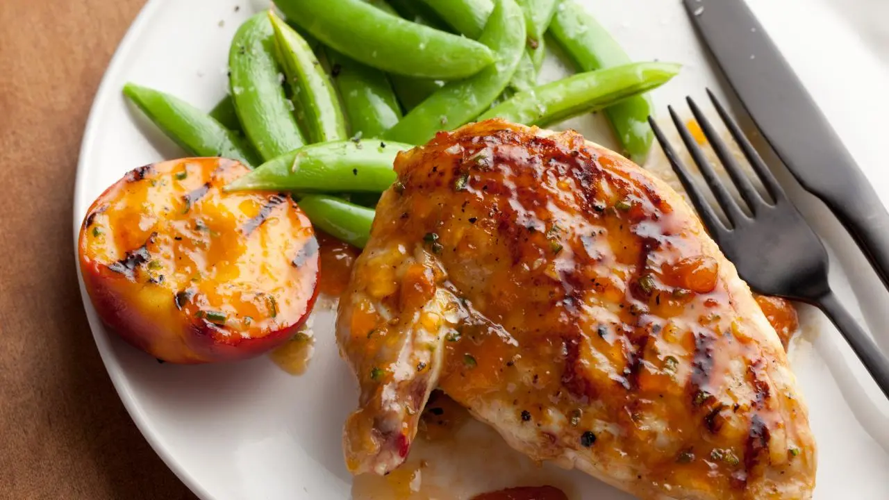 Peach Glazed Chicken Breast