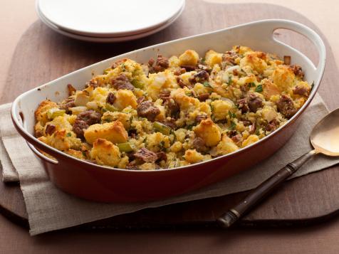 Cornbread Stuffing with Apples and Sausage