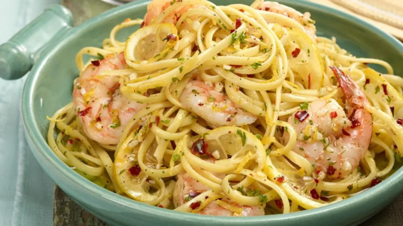 Ina's Shrimp Linguine Recipe