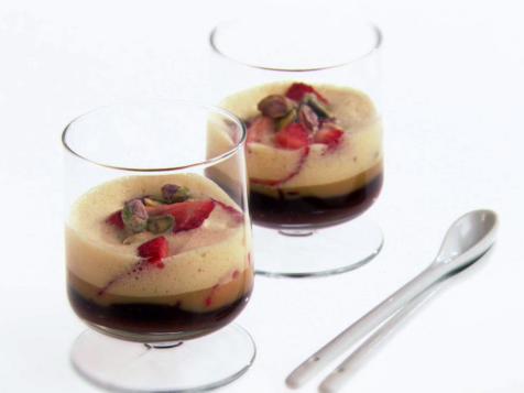 Spicy Zabaglione with Strawberries and Chocolate