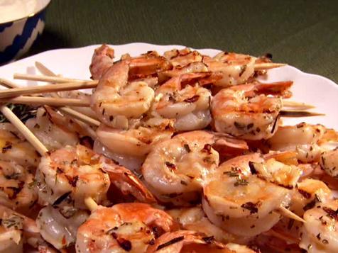 Grilled Rosemary Shrimp Skewers