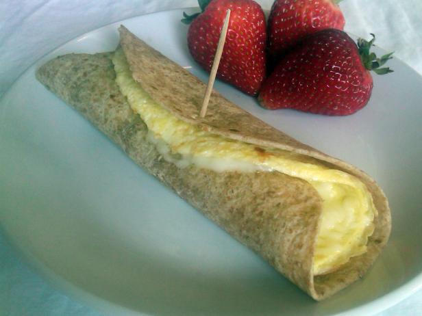 egg and cheese wrap