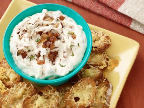 French Onion Dip with Gruyere Toasts