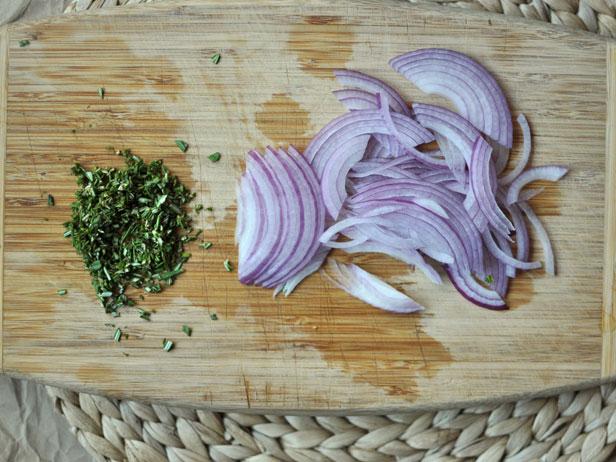 rosemary and red onions