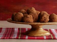 Get the recipe for Tyler Florence's Dark Chocolate Truffles, part of Food Network's 12 Days of Cookies.