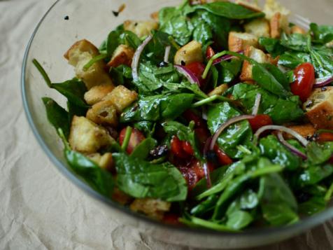 Sunny's Spicy Spinach Panzanella — The Weekender