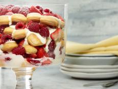 Check out Food Network's favorite Mother's Day dessert recipes, like trifles, napoleons and crumbles, that dads and kids can make together for Mom.