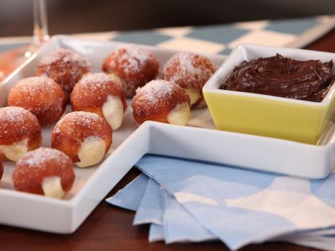 Orange Scented Bomboloni with Pastry Cream and Chocolate Orange Dipping Sauce