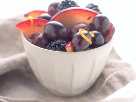 Black Fruits in Lavender Honey Glaze