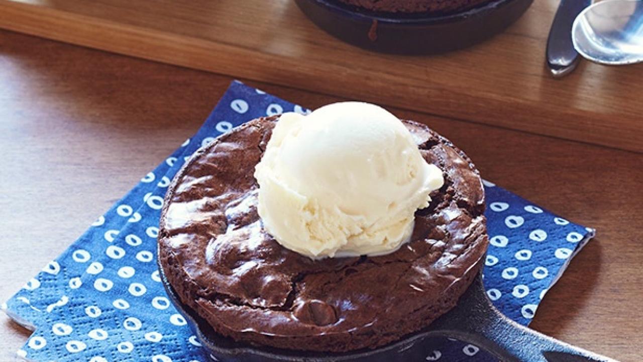 Ina's Molten Skillet Brownies