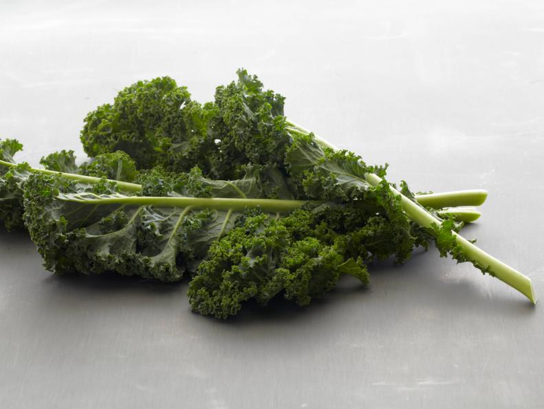Stock Photo of Kale on Zinc