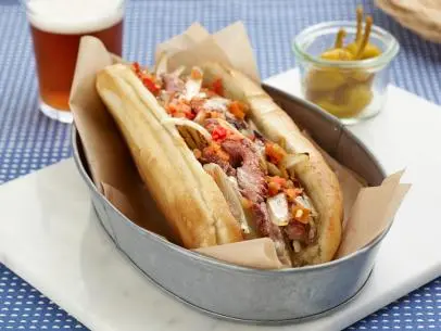 Chef Name: Jeff Mauro

Full Recipe Name: Steak Joint Chicago Cheese Steak

Talent Recipe: Jeff Mauro's Steak Joint Chicago Cheese Steak as seen on Sandwich King

FNK Recipe: 

Project: Foodnetwork.com, Back to School/Sandwich Central/Dinner and a Movie/Sides

Show Name: Sandwich King

Food Network / Cooking Channel: Food Network