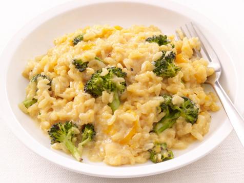 Broccoli-Cheddar Oven Risotto — Meatless Monday