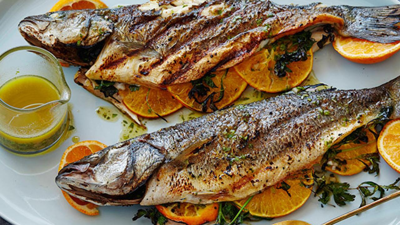 Grilled Mediterranean Sea Bass