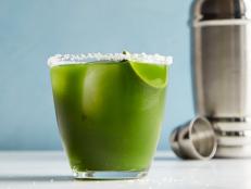 Why add food coloring to bagels and beer for St. Paddy's Day when naturally green fare (including this festive bright green margarita!) looks and tastes this good?
