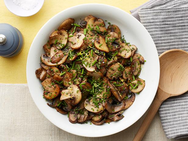 Food Network's Lemon-Pepper Mushrooms