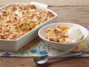 Ree Drummond's Peach Cobbler for the Cowboy Lunch episode of The Pioneer Woman, as seen on Food Network.