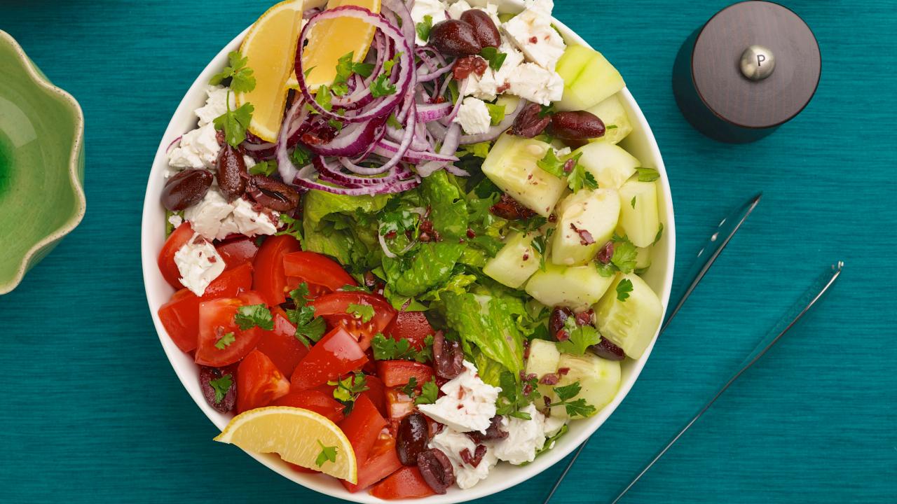 Individual Easy Greek Salads