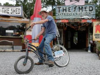 Scenes from the Food Network's The Shed, Season 1 being filmed in Ocean Springs, Mississippi.