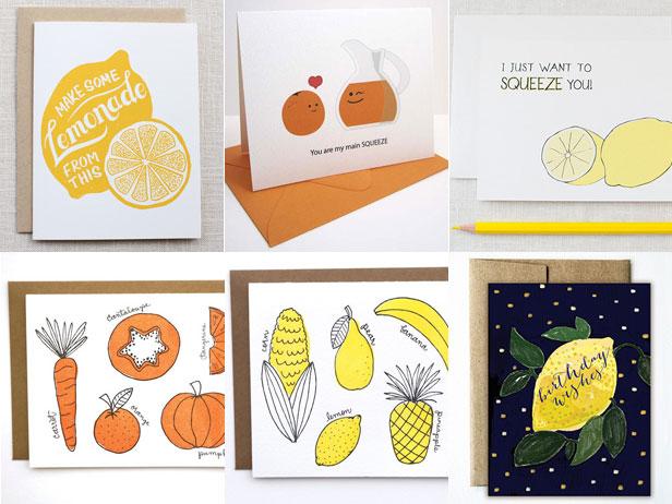 Citrus-Inspired Cards