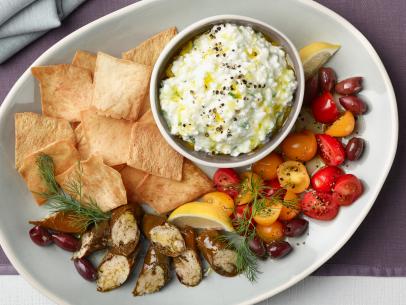 Chef Name: Food Network Kitchen

Full Recipe Name: Cottage-Cheese Tzatziki Mezze Plate

Talent Recipe: 

FNK Recipe: Food Networks Kitchen’s Cottage-Cheese Tzatziki Mezze Plate, as seen on Foodnetwork.com

Project: Foodnetwork.com, HOLIDAY/SUPER BOWL/COMFORT/HEALTHY

Show Name: 

Food Network / Cooking Channel: Food Network