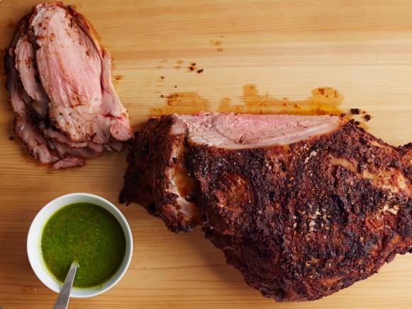 Paprika Roast Leg Of Lamb With Mint Sauce Recipe Food Network Kitchen