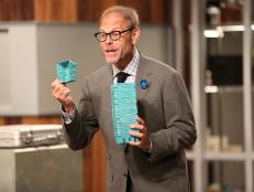 Watch as the Cutthroat Kitchen culinary crew attempts a diabolical sabotage involving making muffin batter in holed cartons.