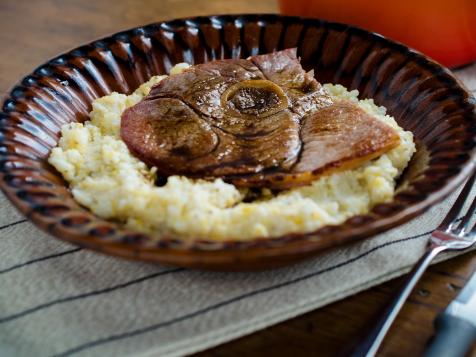 Country Ham with Stone-Ground Grits and Redeye Gravy