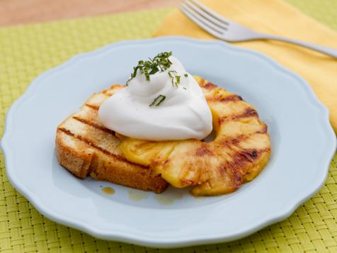 Grilled Pound Cake with Tequila-Soaked Pineapple