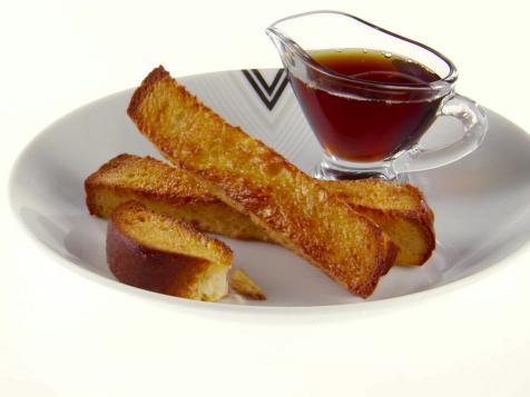 French Toast Fingers with Ginger Bourbon Maple Syrup