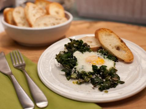 Creamy Kale and Eggs