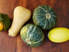 Fall Produce- Squash Dinners Overhead Shot as seen on Food Network