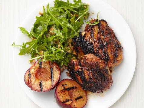 Grilled Hoisin Chicken and Plums