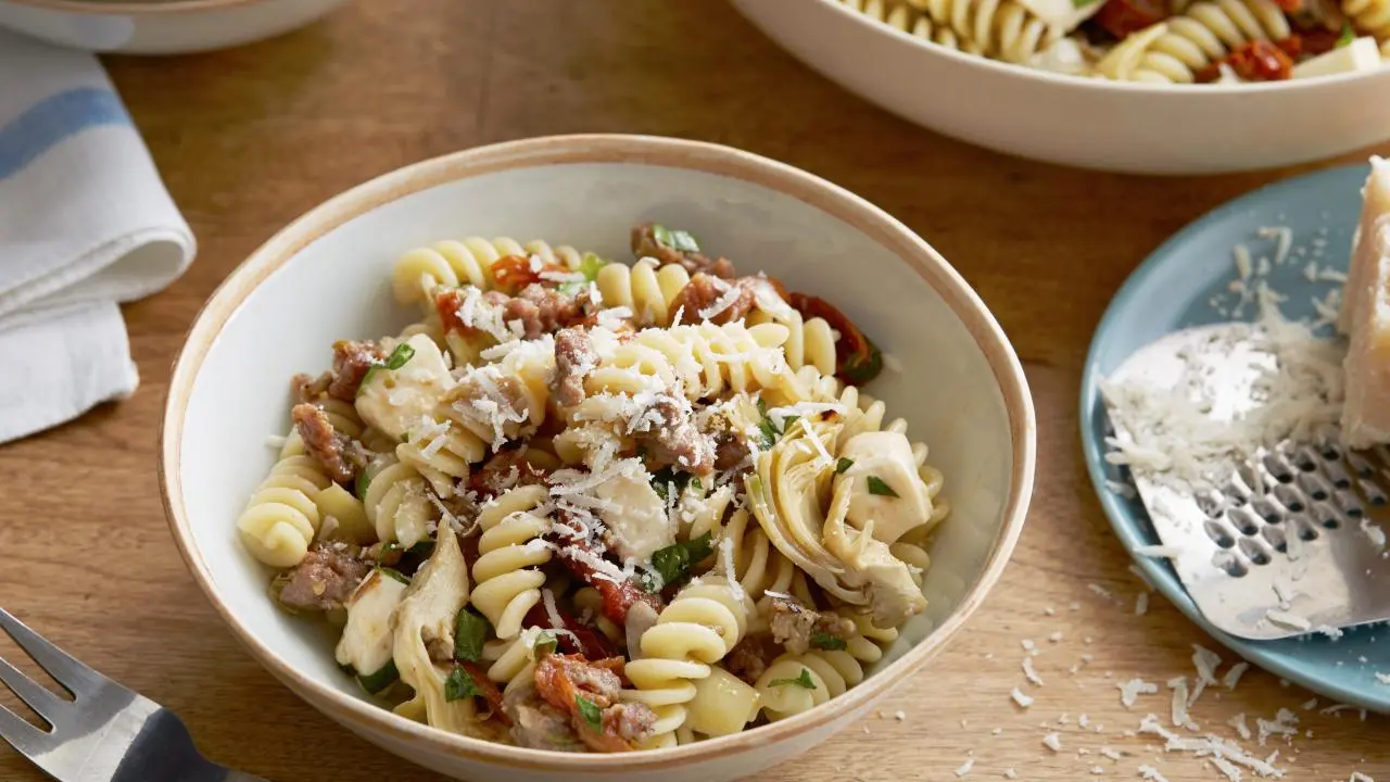 Fusilli with Artichoke Sauce