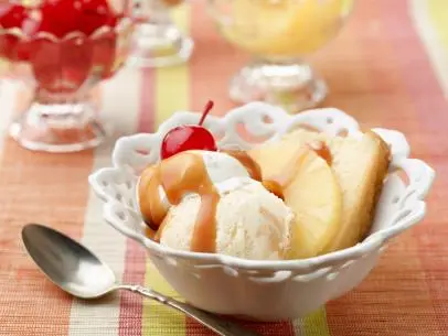 Chef Name: Food Network Kitchen

Full Recipe Name: Homemade Pineapple Upside-Down Sundae

Talent Recipe: 

FNK Recipe: Food Networks Kitchen’s Homemade Pineapple Upside-Down Sundae, as seen on Foodnetwork.com

Project: Foodnetwork.com, FN Essentials/Weeknights/Fall/Holidays

Show Name: 

Food Network / Cooking Channel: Food Network