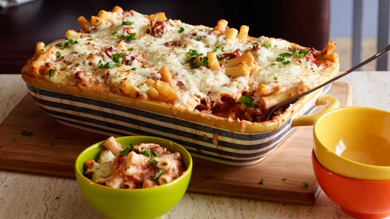 Kid-Approved Cheesy Baked Ziti