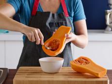 HOW TO COOK BUTTERNUT SQUASH
Laura B. Weiss
Food Network Kitchens
Butternut Squash, Olive Oil, Brown Sugar, Honey, Salt, Pepper