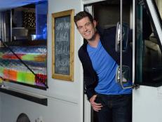 Host Jesse Palmer as seen on Food Network's Food Truck Face Off.