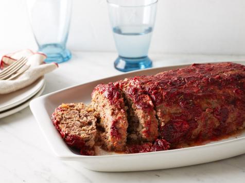 Turkey and Beef Meatloaf with Cranberry Glaze