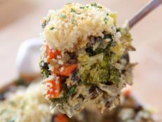 Try Ree Drummond's recipe for hearty Broccoli Wild Rice Casserole from Food Network.