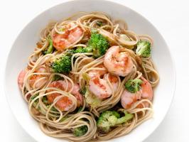 Shrimp and Broccoli Noodle Stir-Fry