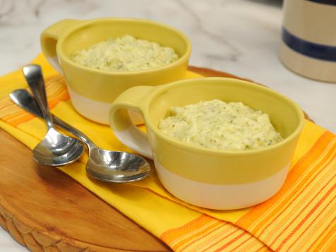 Mashed Potatoes with Pesto and Whipped Cream