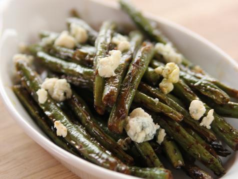 Sauteed Green Beans with Lemon and Blue Cheese