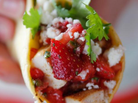 Grilled Chicken Tacos with Strawberry Salsa